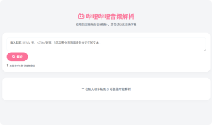 哔哩哔哩音频解析