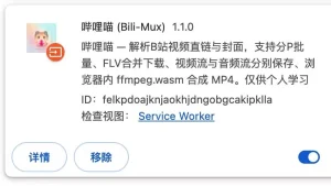 哔哩喵 Bili-Mux-B 站视频下载插件