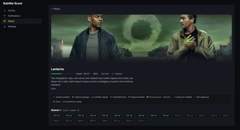 Subtitle Scout