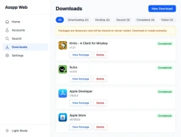 AssppWeb - iOS 应用获取与管理工具