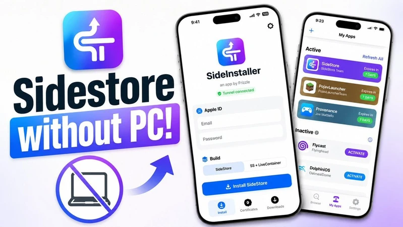 无需电脑即可无限制安装 IPASideInstaller